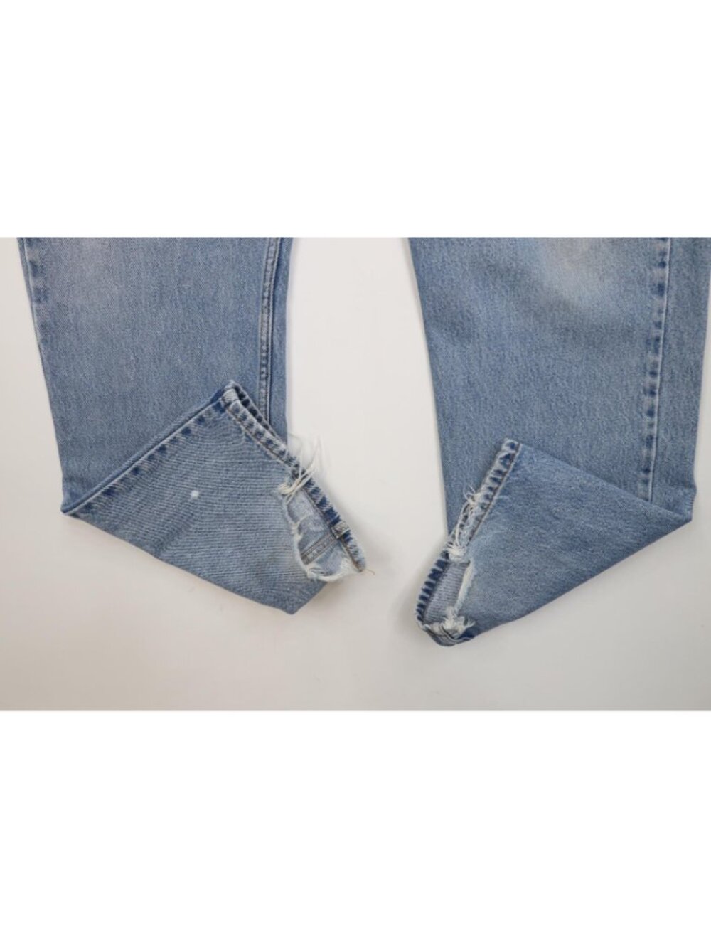 Vintage 90s Levis 505 Mens 38x30 Distressed Regular Fit Straight Leg Denim Jeans - Picture 5 of 16